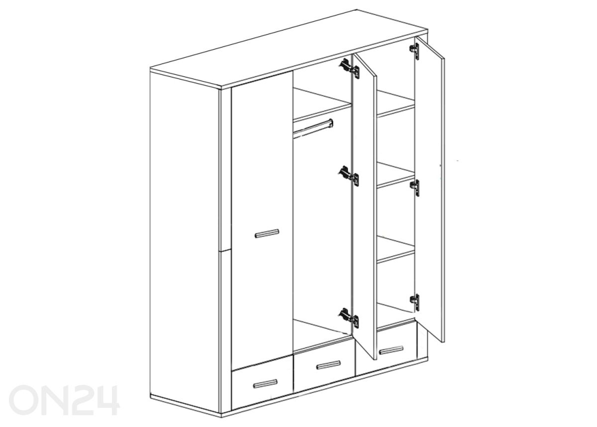 Шкаф с зеркалом Gress увеличить