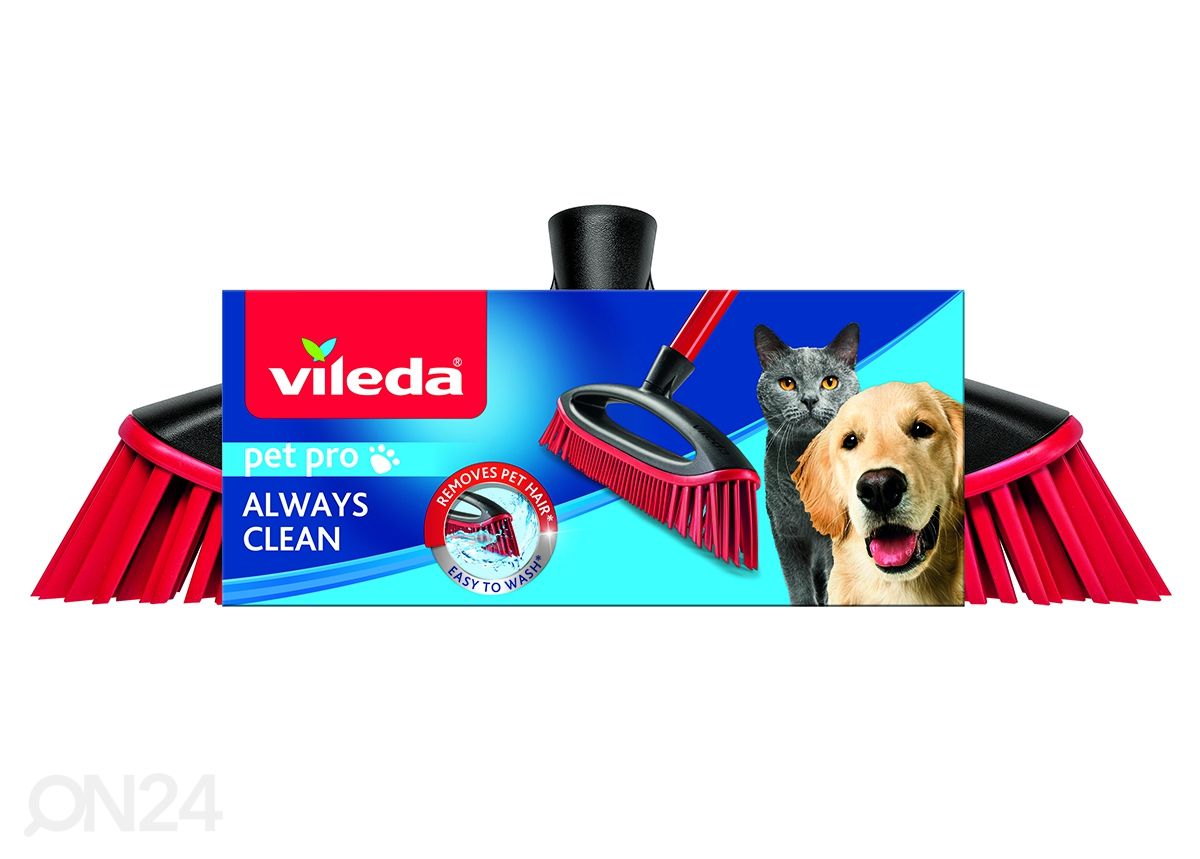 Щетка для пола Vileda Pet Pro Always Clean + телескопическая ручка увеличить