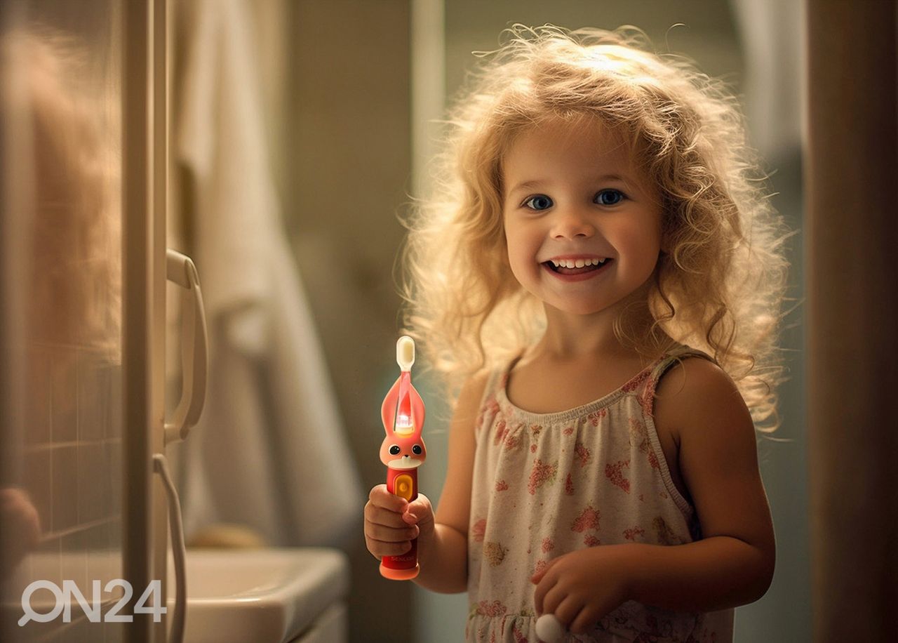 Электрическая зубная щетка для детей Sencor SOC0911RS, красная увеличить