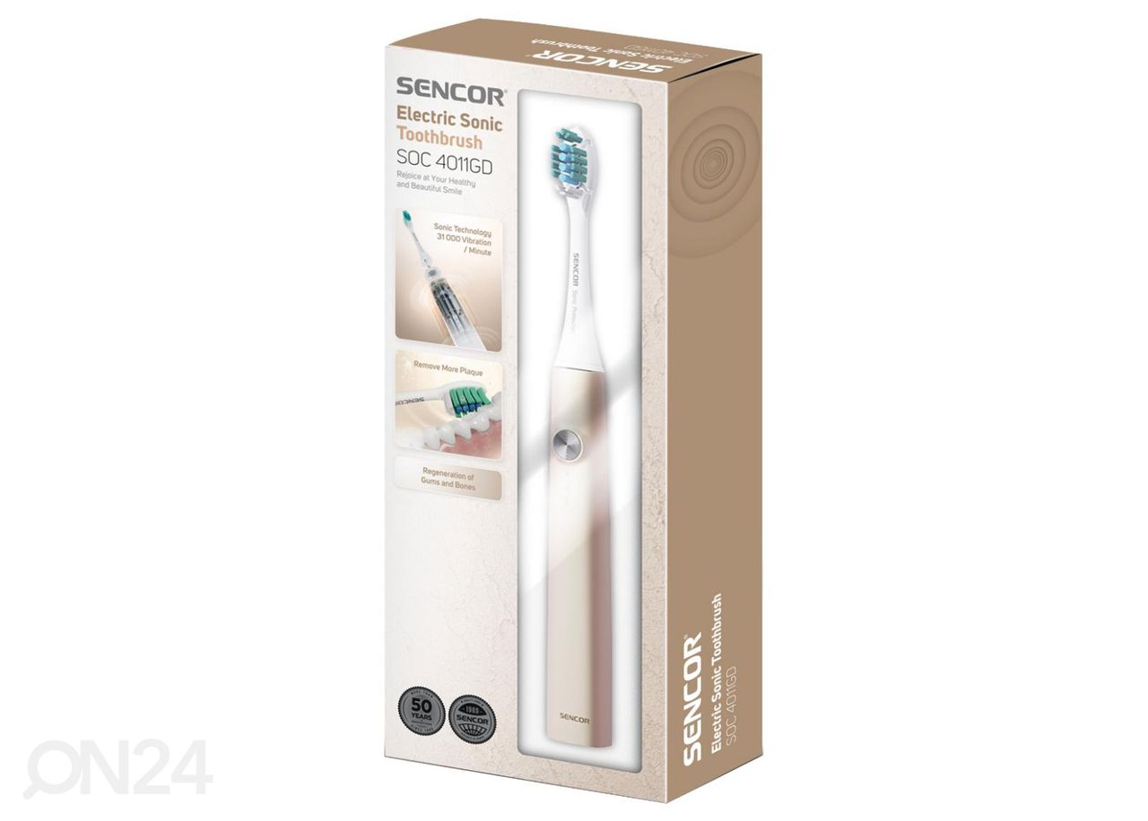 Электрическая зубная щетка Sencor SOC4011GD, золотистый увеличить