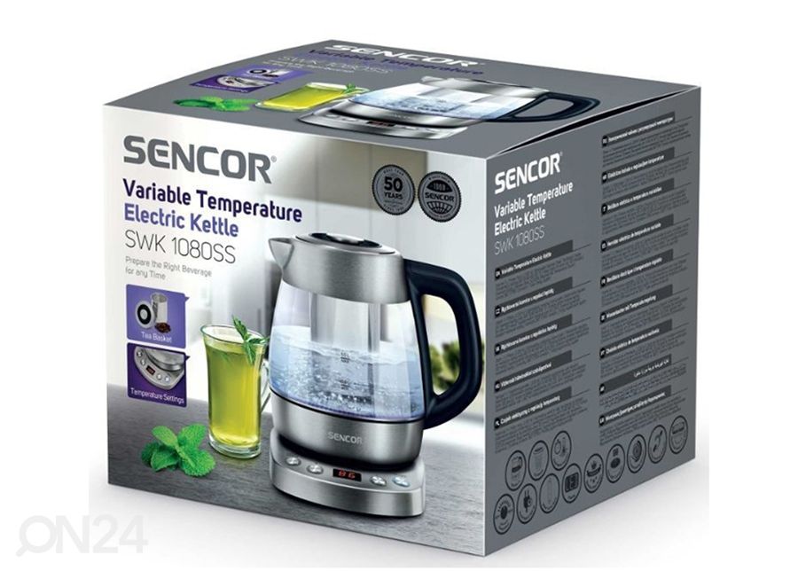 Электрочайник с фильтром для заварки Sencor SWK1080SS увеличить