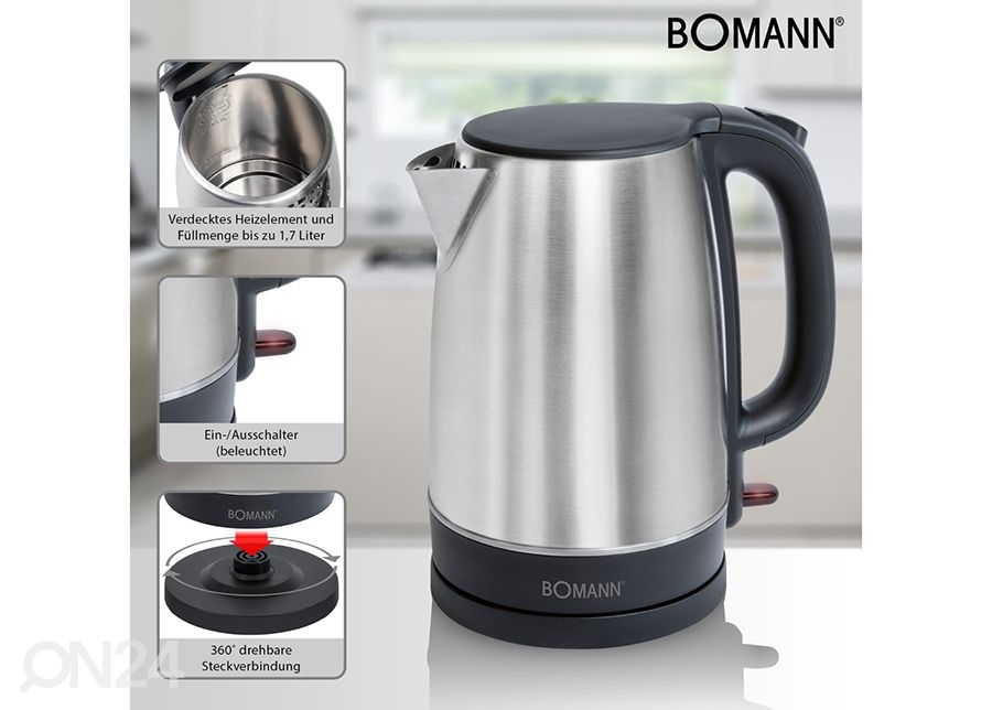 Электрочайник Bomann 1,7 л WKS6043CB увеличить