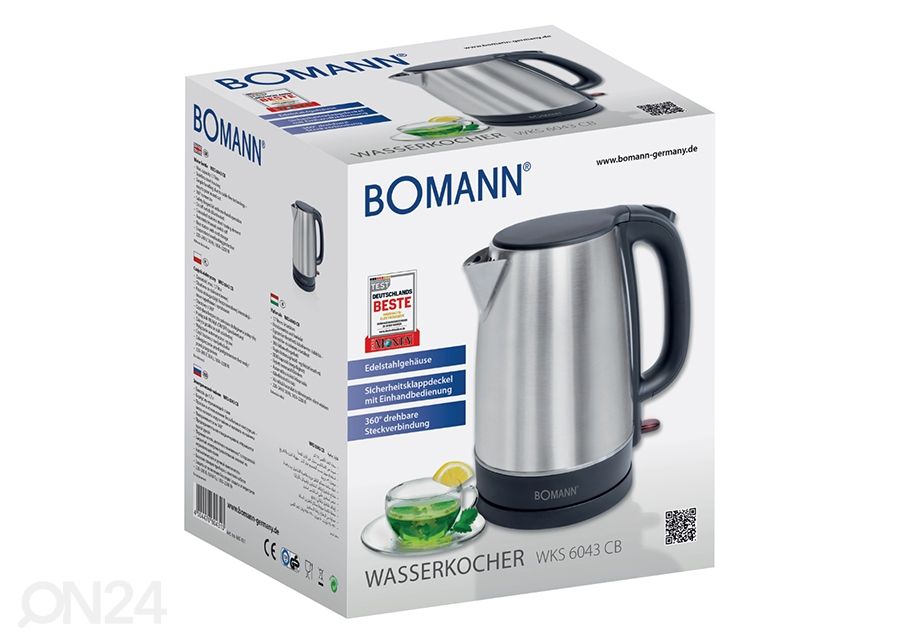 Электрочайник Bomann 1,7 л WKS6043CB увеличить