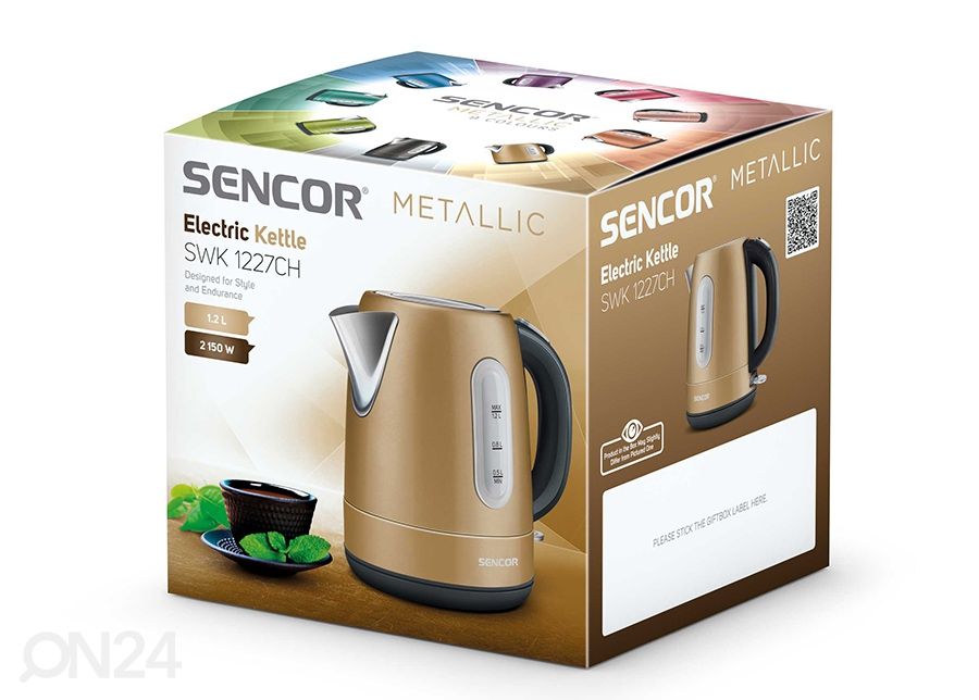 Электрочайник Sencor Metallic 1,2 л SWK1227CH увеличить