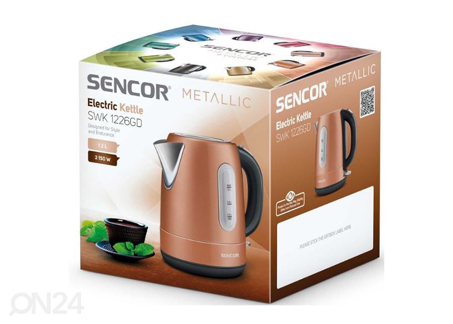 Электрочайник Sencor Metallic 1,7 L SWK1226GD увеличить