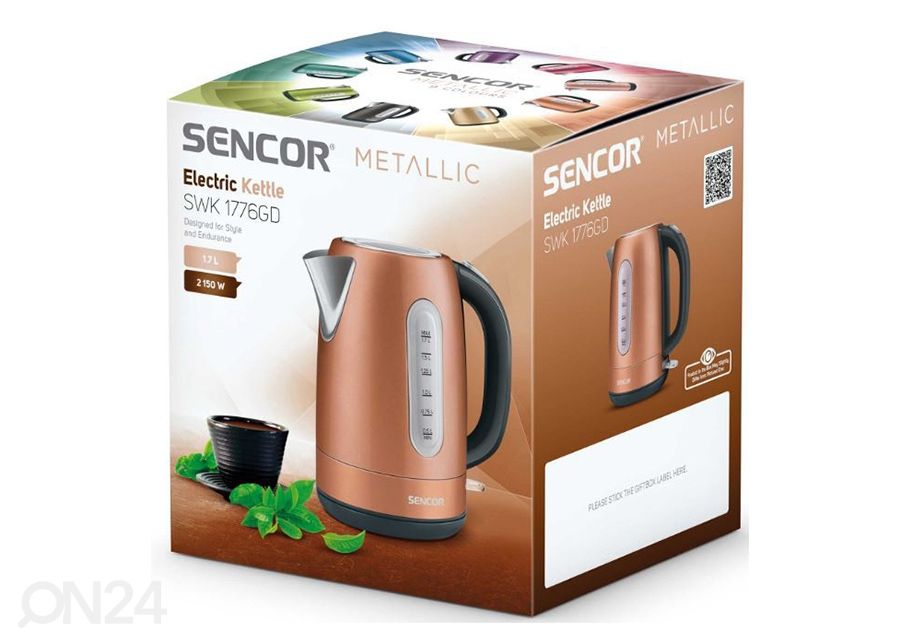 Электрочайник Sencor Metallic 1,7 L SWK1776GD увеличить