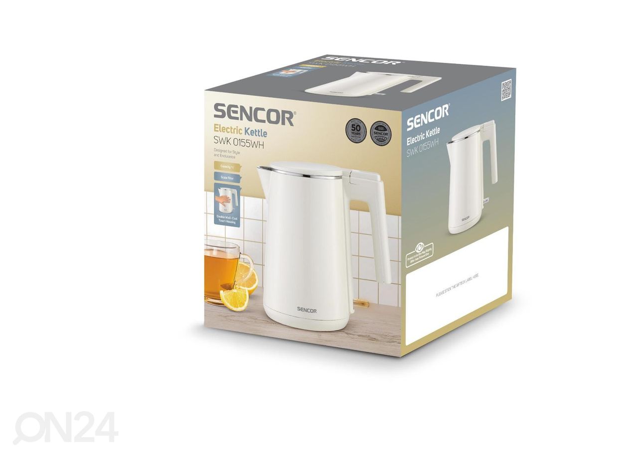 Электрочайник Sencor SWK0155WH, 1 л увеличить