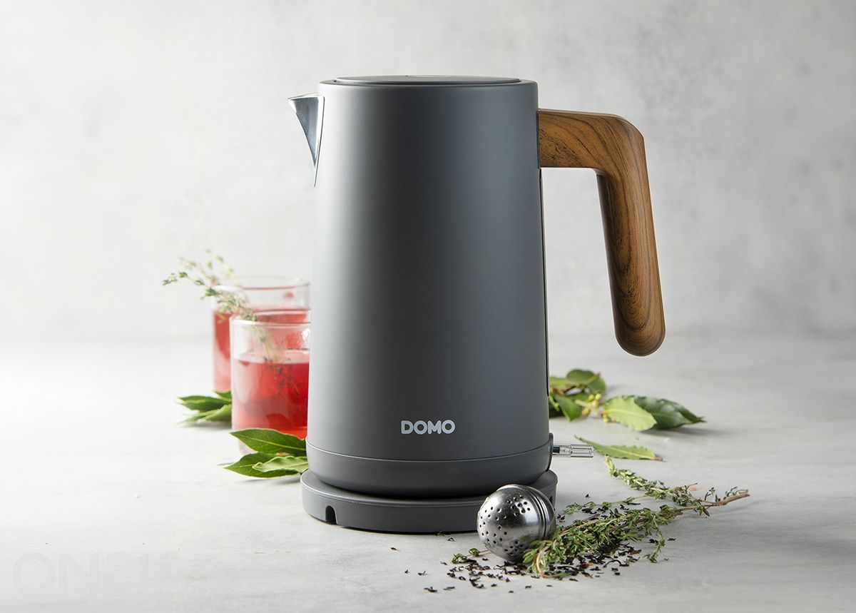 Эмалированный чайник Domo 1,7 л, антрацитовый увеличить
