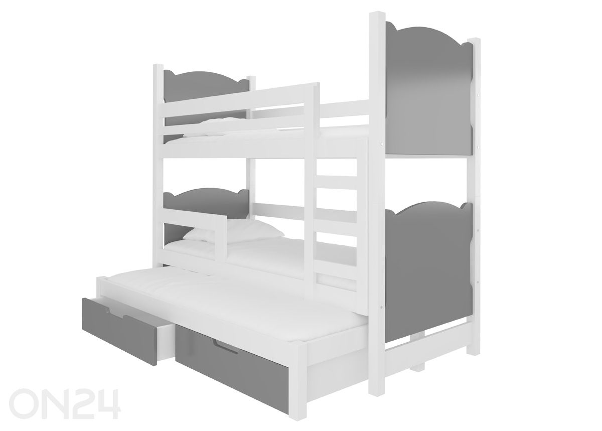 3-местная двухъярусная кровать Lena 75x180 cm увеличить