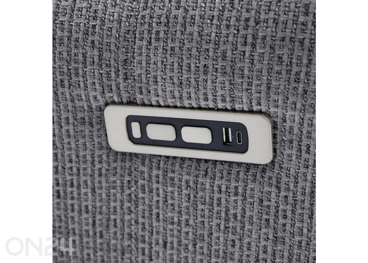 3-местный диван-реклайнер Eleganz 3, тёмно-серый увеличить