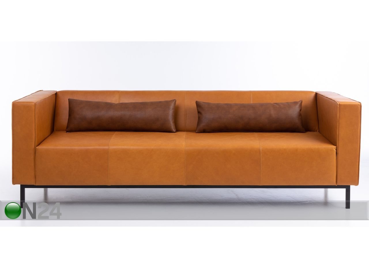 3-местный кожаный диван Office + подушки увеличить