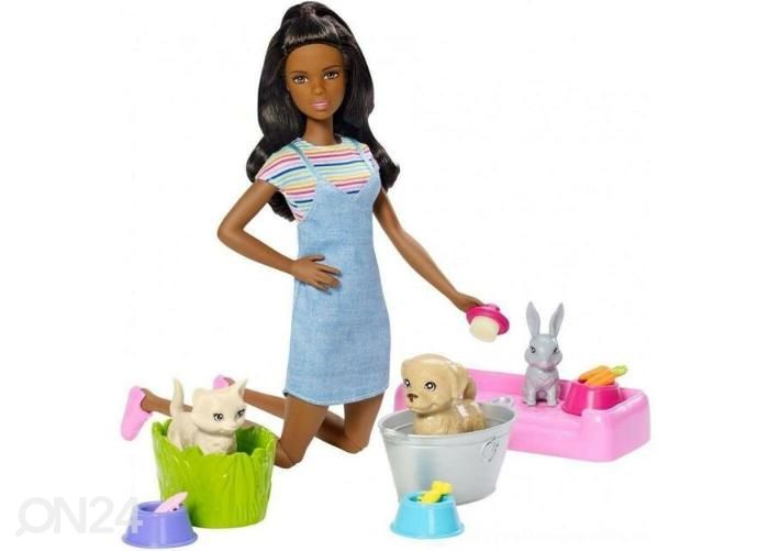 Barbie® Play'N 'Wash кукла с домашними животными увеличить