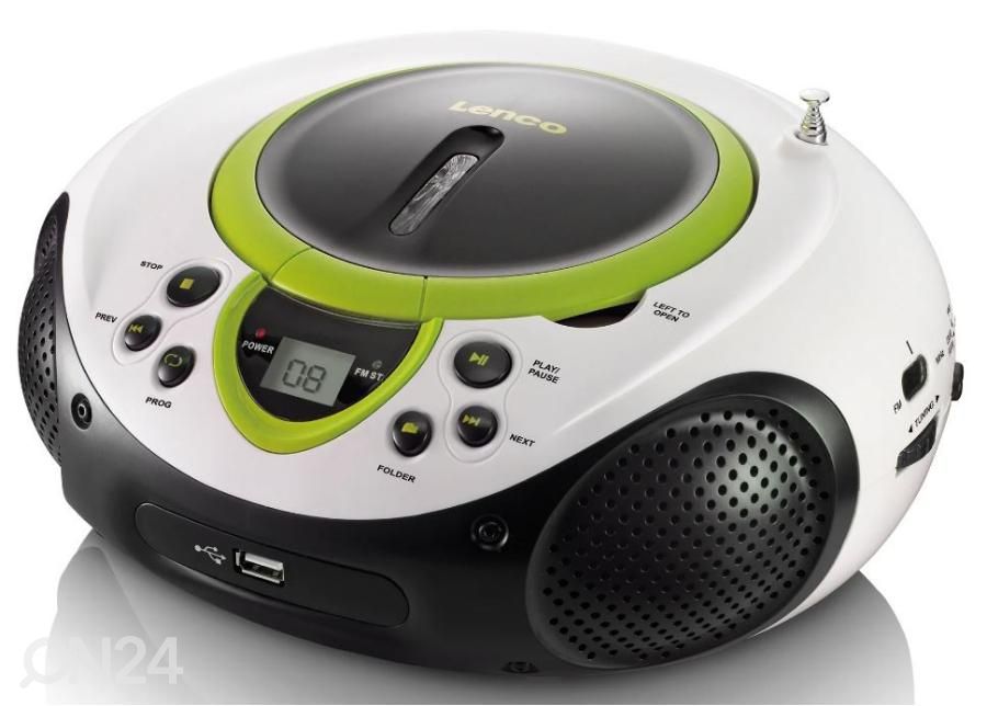 CD-радио Lenco SCD38USBG, зеленое увеличить