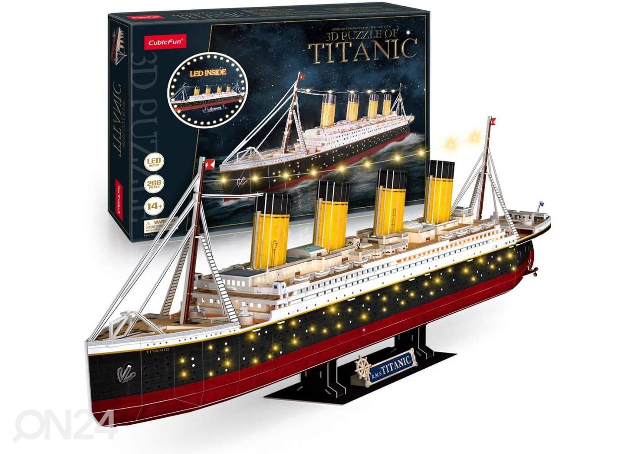 CUBICFUN 3D-пазл Титаник c LED увеличить