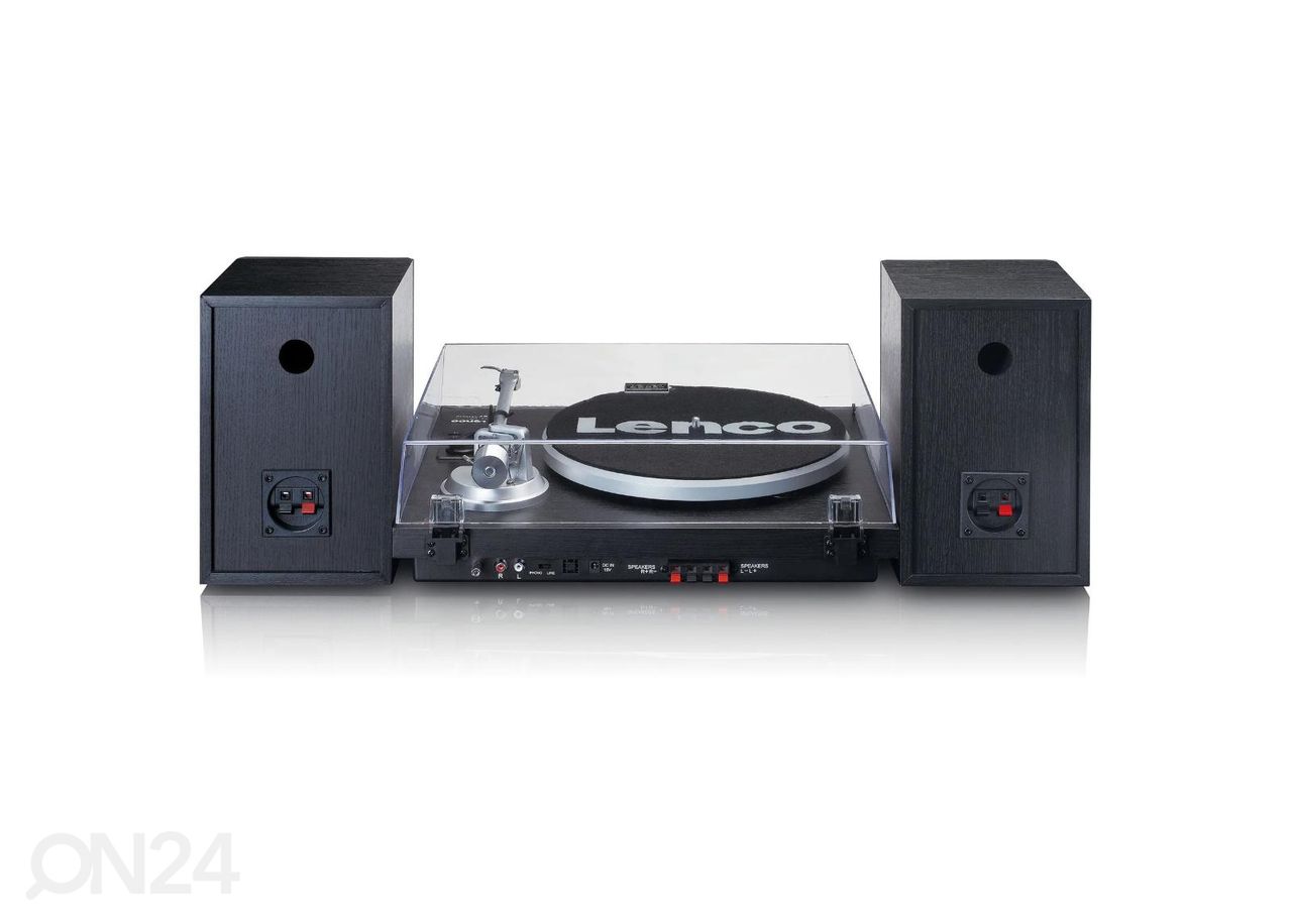 Hi-Fi виниловый проигрыватель с внешними динамиками Lenco LS500BK, черный увеличить