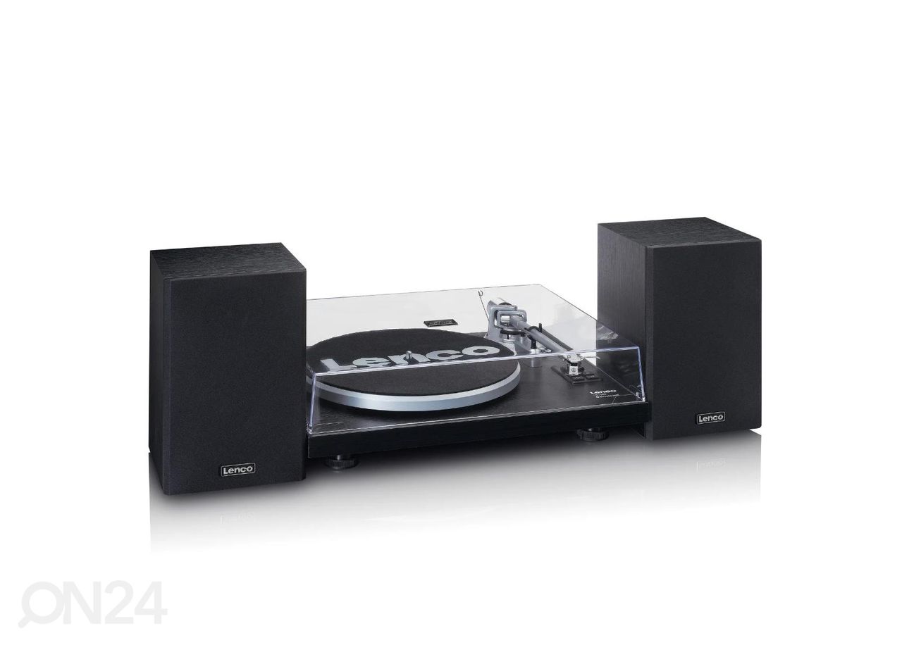 Hi-Fi виниловый проигрыватель с внешними динамиками Lenco LS500BK, черный увеличить