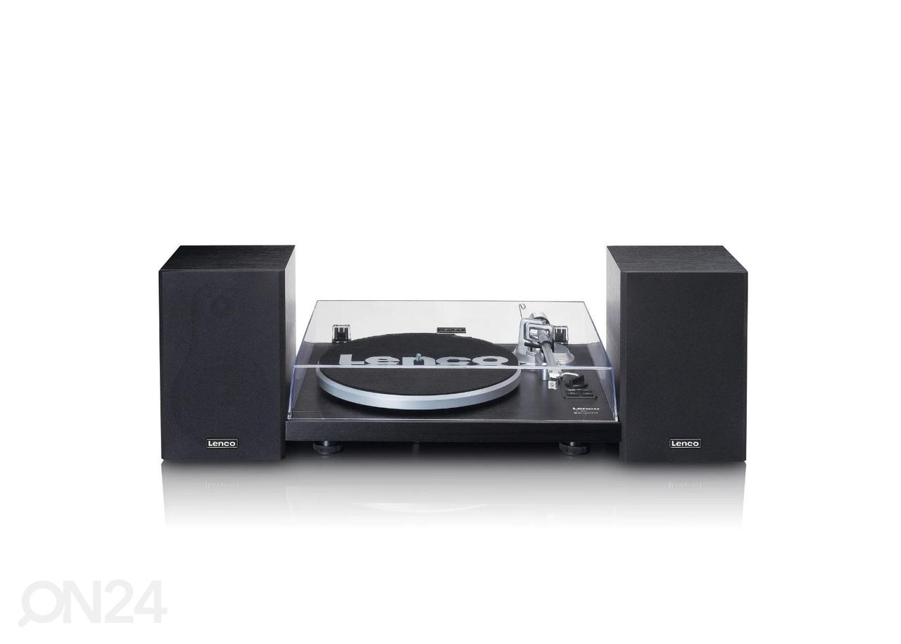Hi-Fi виниловый проигрыватель с внешними динамиками Lenco LS500BK, черный увеличить