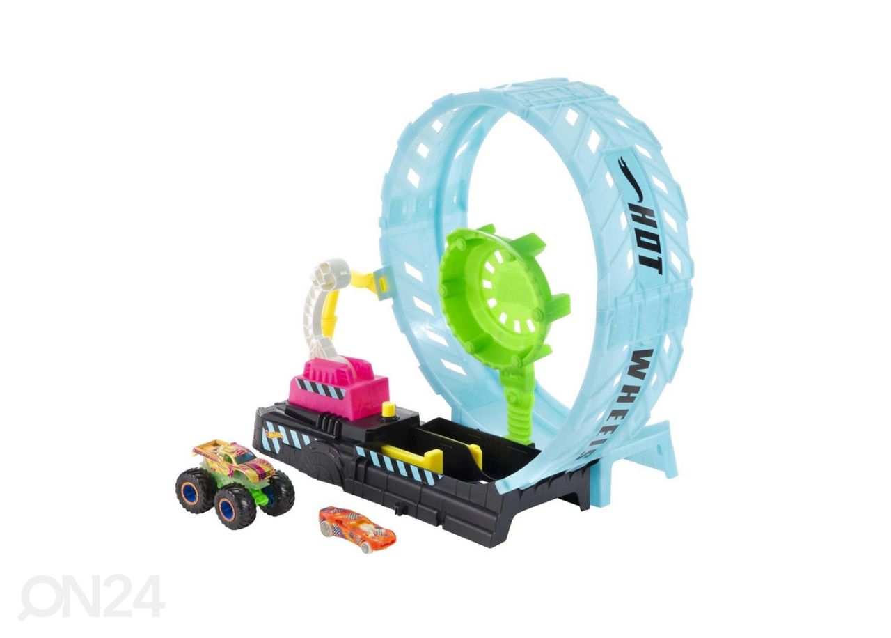 Hot Wheels® Monster Trucks® светящаяся в темноте Мёртвая петля увеличить