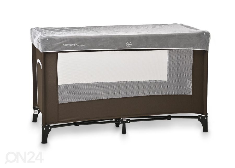 Kровать-манеж Britton Compact, темно-коричневый увеличить