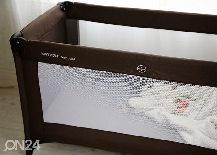 Kровать-манеж Britton Compact, темно-коричневый увеличить