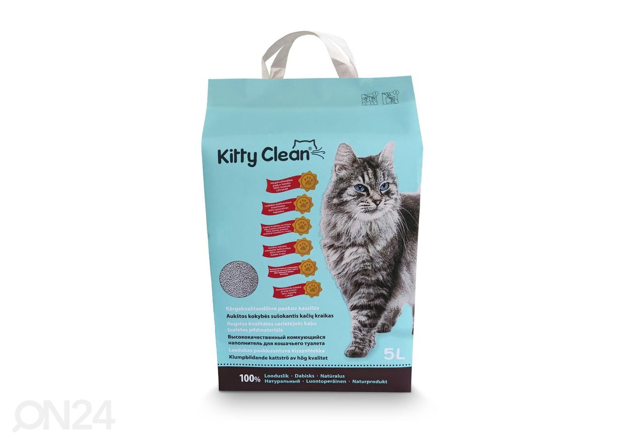 Kitty Clean комкующийся песок 5л 2 шт увеличить