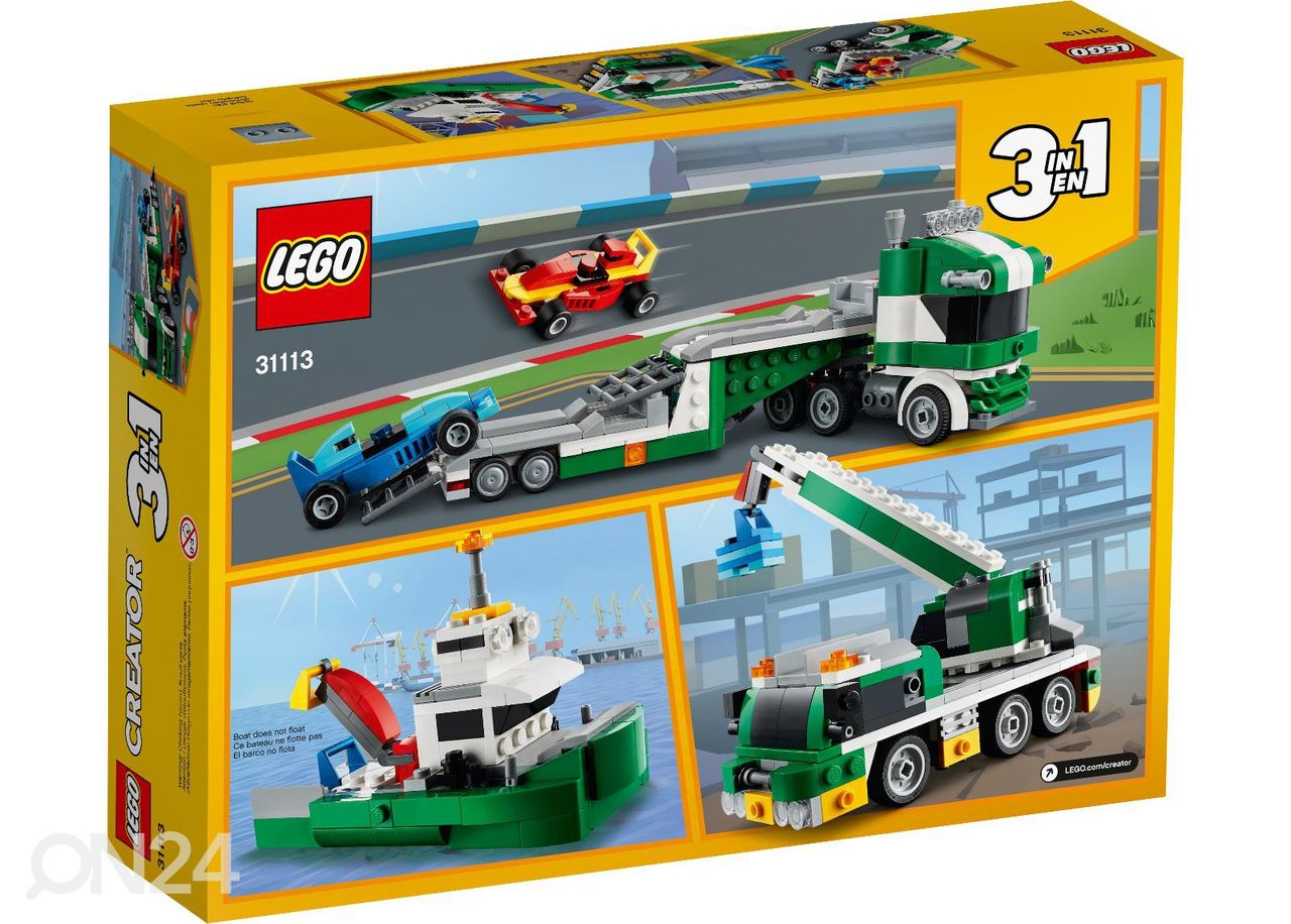 LEGO Creator Грузовик для гоночного автомобиля увеличить