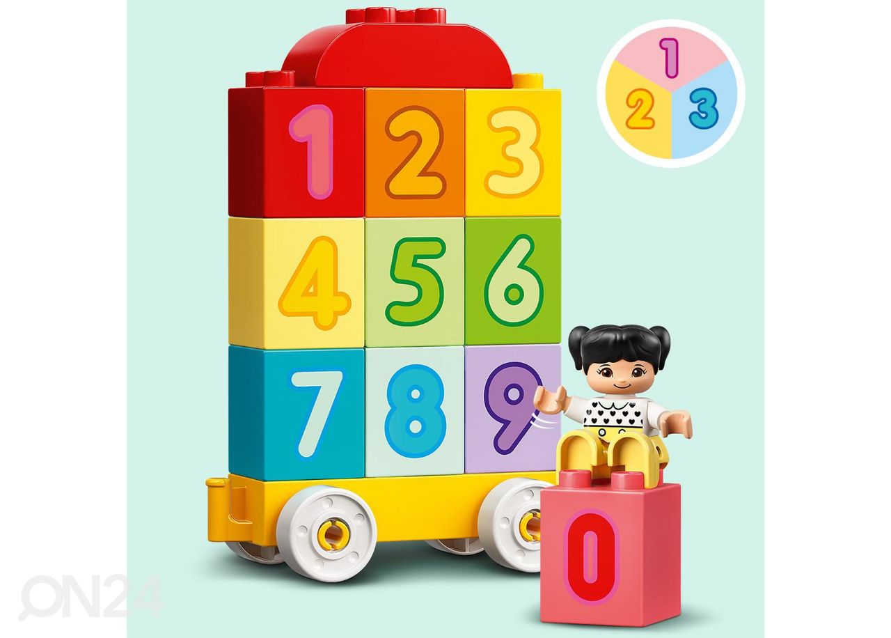 LEGO DUPLO поезд с номерами увеличить