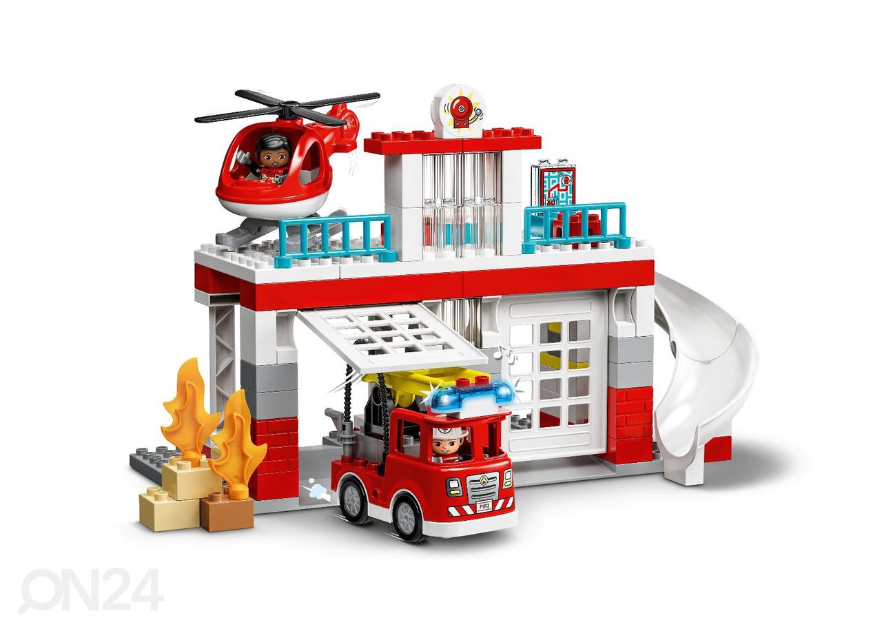 LEGO DUPLO Пожарная часть и вертолет увеличить