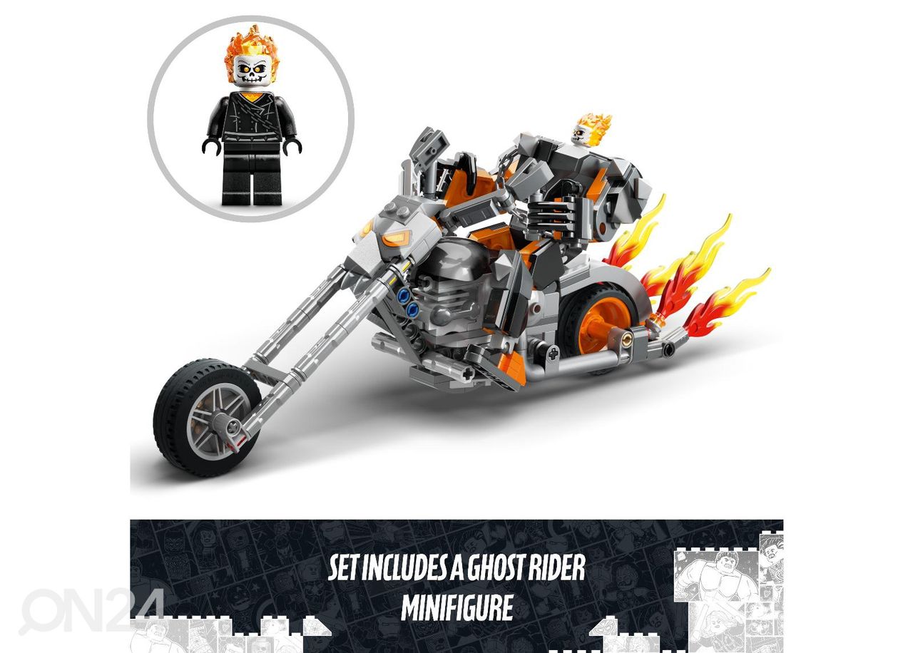 LEGO Super Heroes Ghost Rideri робот и мотоцикл увеличить