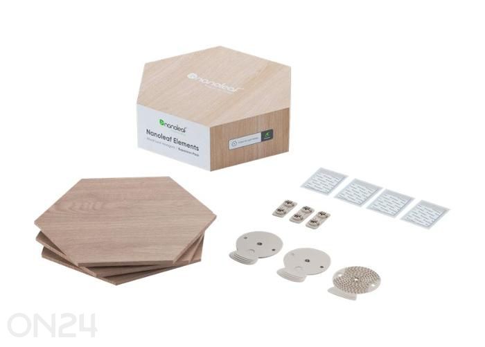 Nanoleaf Elements Wood Look Hexagons (3 панели), теплый и холодный свет увеличить