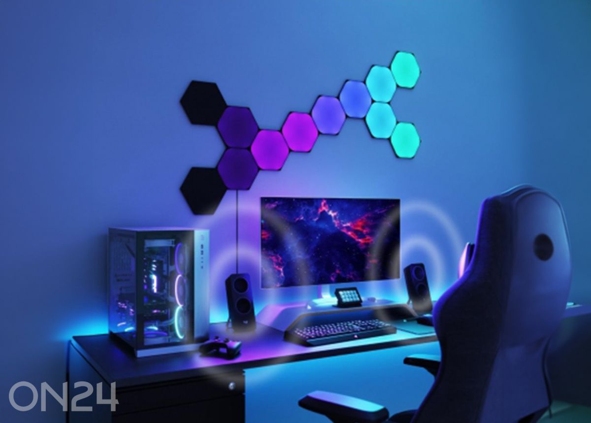 Nanoleaf Shapes Black Hexagons расширительный комплект (3 панели), черный увеличить