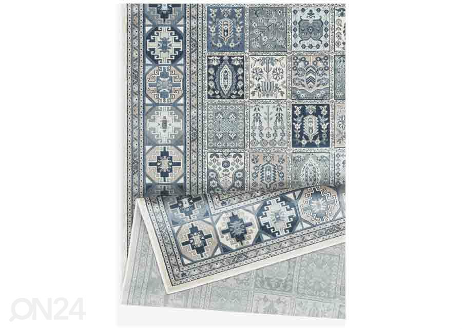 Narma вискозный ковер Zahra sand/blue 160x230 см увеличить