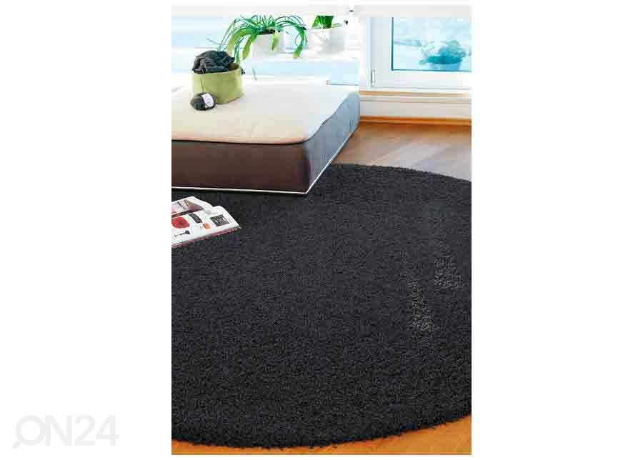 Narma длинношерстный ковер Spice™ black круглый Ø 133 см увеличить