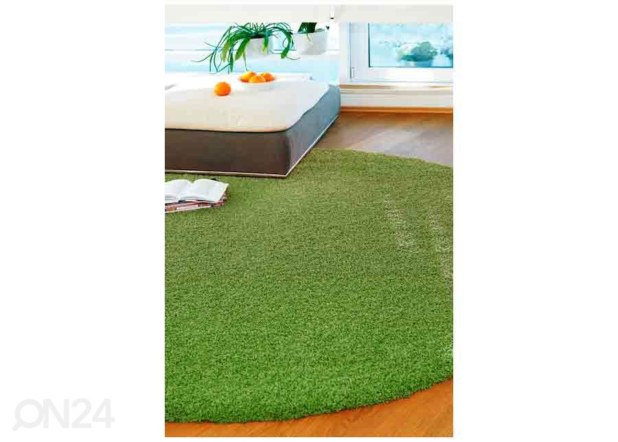 Narma длинношерстный ковер Spice™ green круглый Ø 133 см увеличить