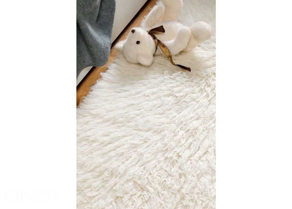 Narma шерстяной ковер Flokati white 60x120 см увеличить