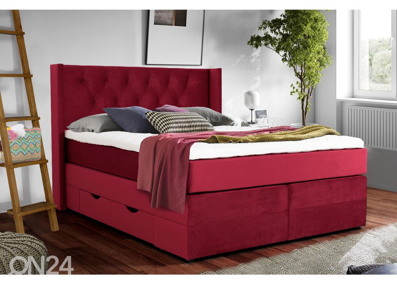 Sime Beds Континентальная кровать с ящиками Elegance 140x200 см увеличить