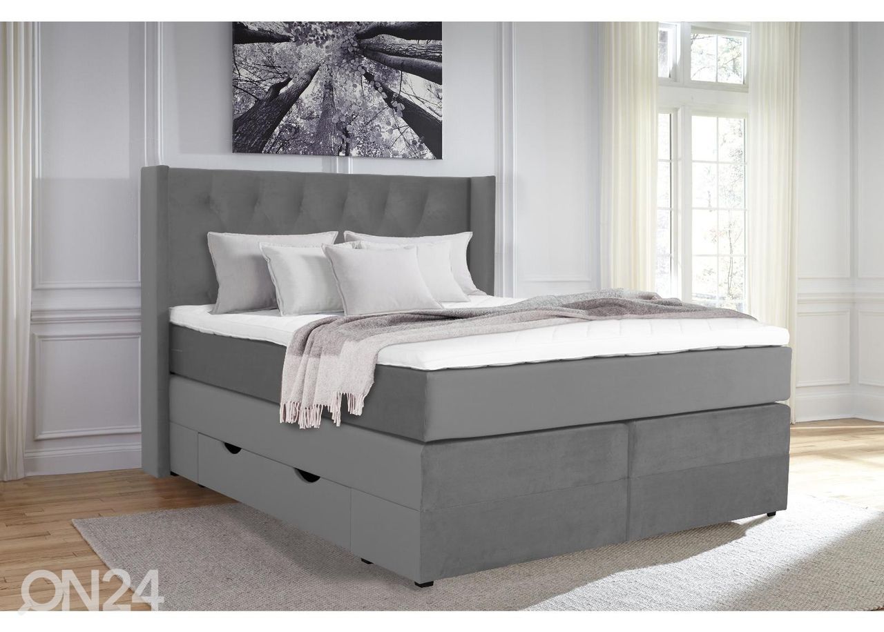 Sime Beds Континентальная кровать с ящиками Elegance 140x200 см увеличить