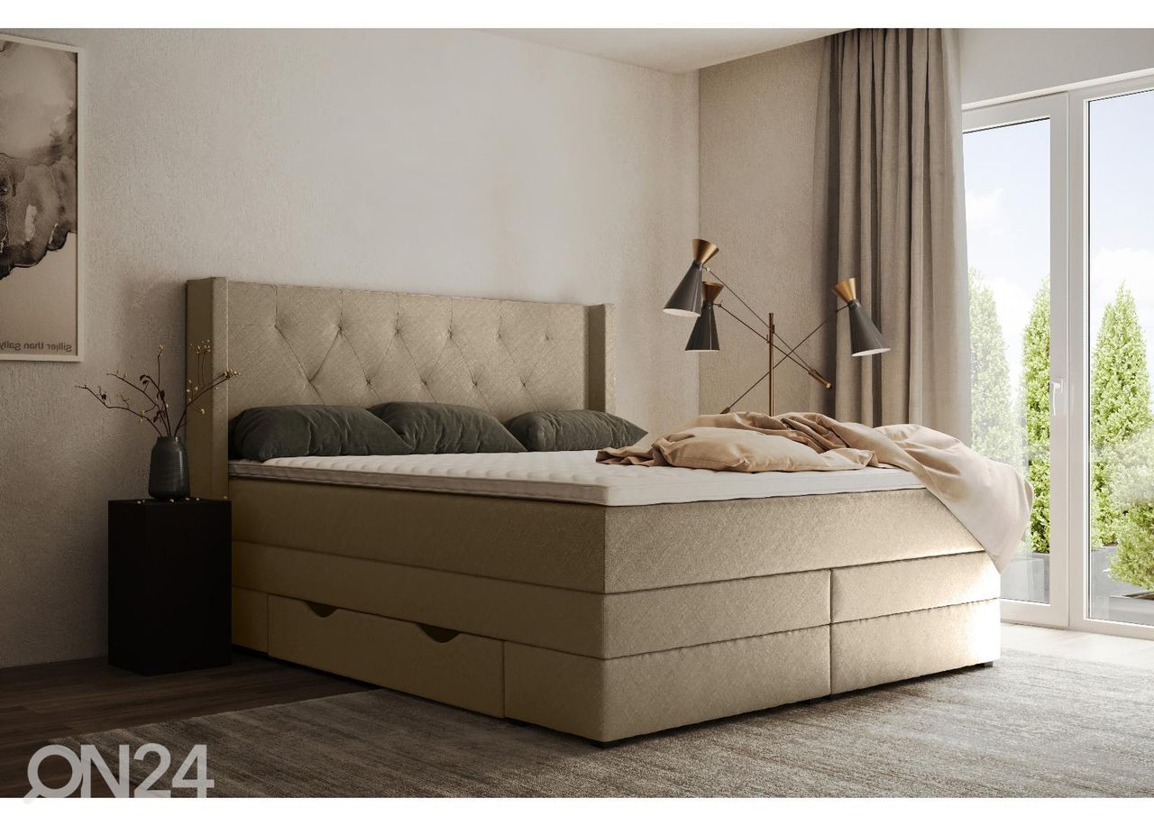 Sime Beds Континентальная кровать с ящиками Sanna 140x210 см увеличить