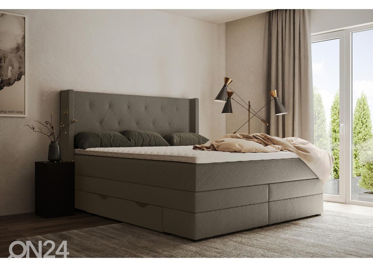 Sime Beds Континентальная кровать с ящиками Sanna 200x210 см увеличить