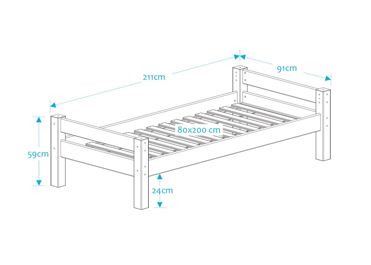 Suwem кровать Lahe 80x200 cm увеличить