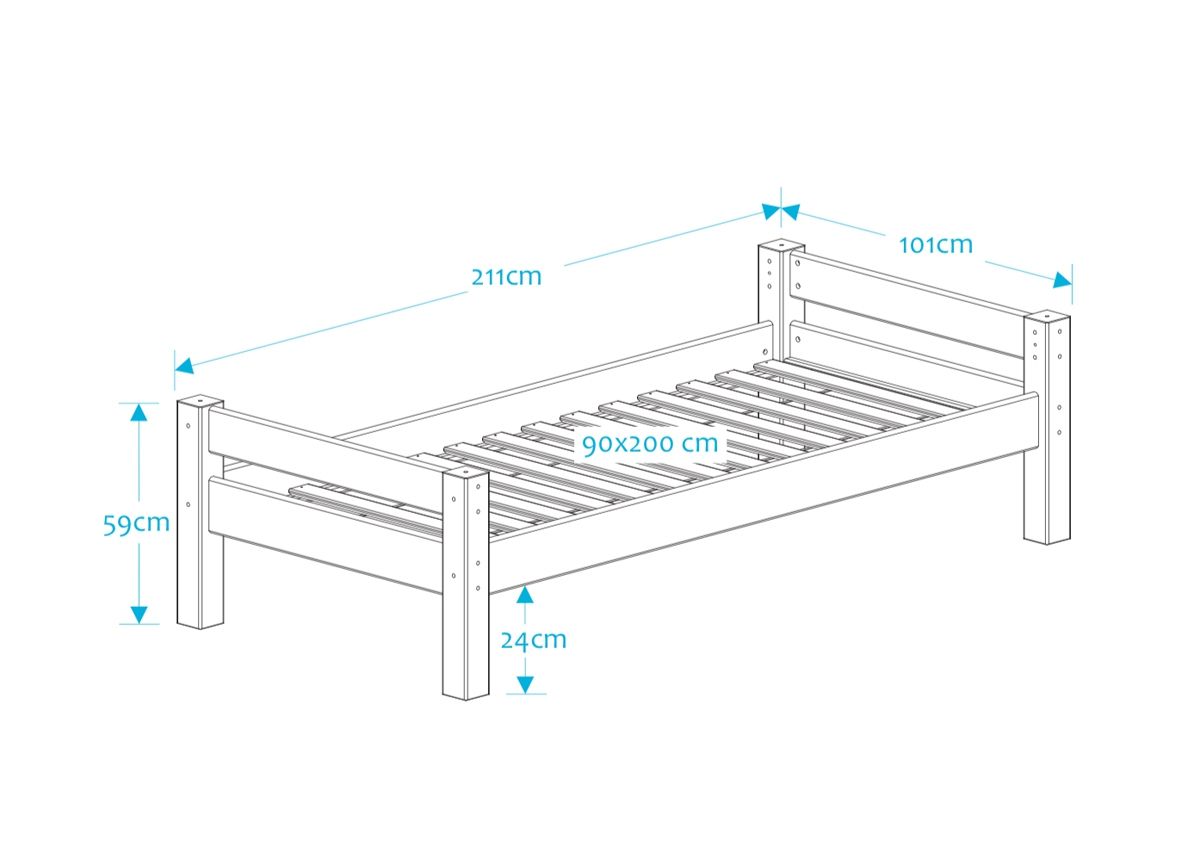 Suwem кровать Lahe 90x200 cm увеличить