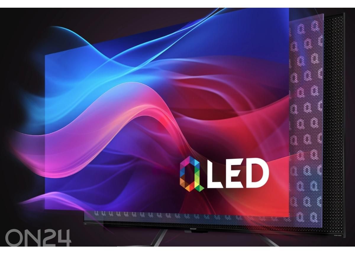 Teler Sharp 65" (164 см) QLED 4K Ultra HD Google TV, Dolby Vision IQ, Dolby Atmos увеличить