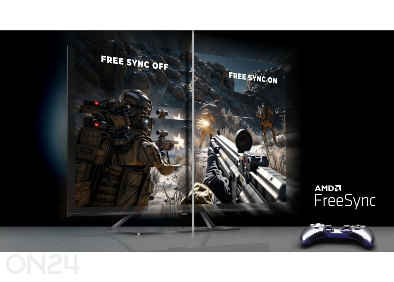 Teler Sharp 65" (164 см) QLED 4K Ultra HD Google TV, Dolby Vision IQ, Dolby Atmos увеличить