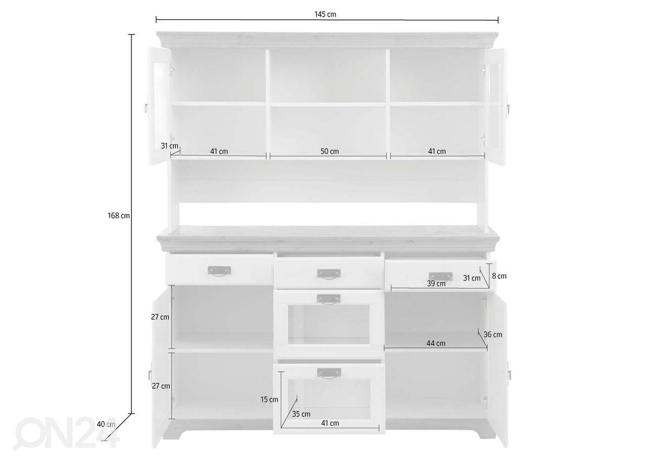 Буфетный шкаф Ruegen LW-390538 - ON24.ee Мебель и интерьер