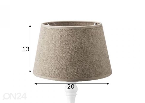 Абажур Melrose ⌀20xh13 cm размеры