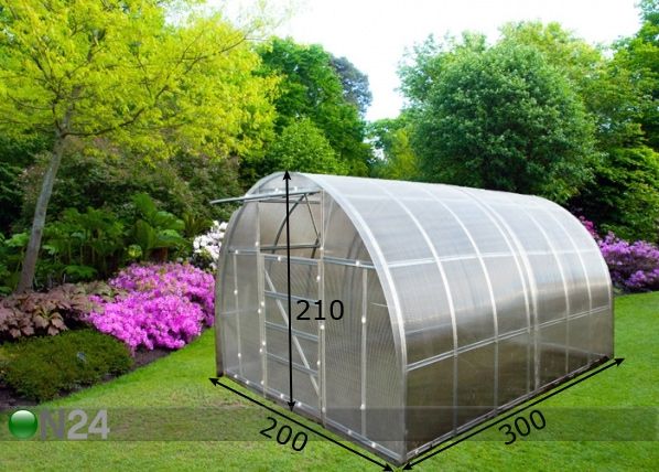 Арочная теплица 4 мм 2x3 м Easy-UP размеры