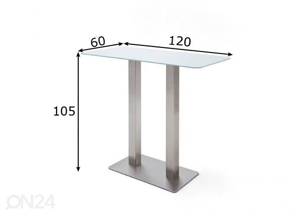 Барный стол Zarina-3 размеры