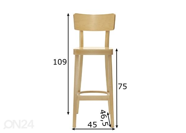 Барный стул Solid размеры