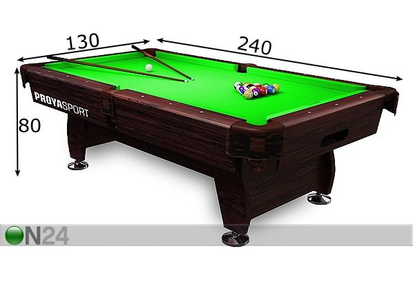 Бильярдный стол Proyasport Q15 8ft размеры