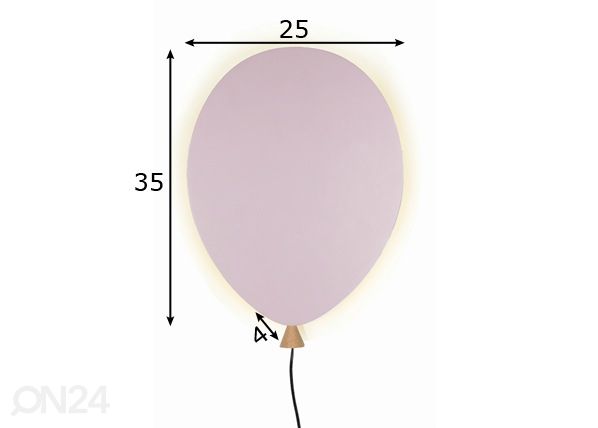 Бра Balloon размеры